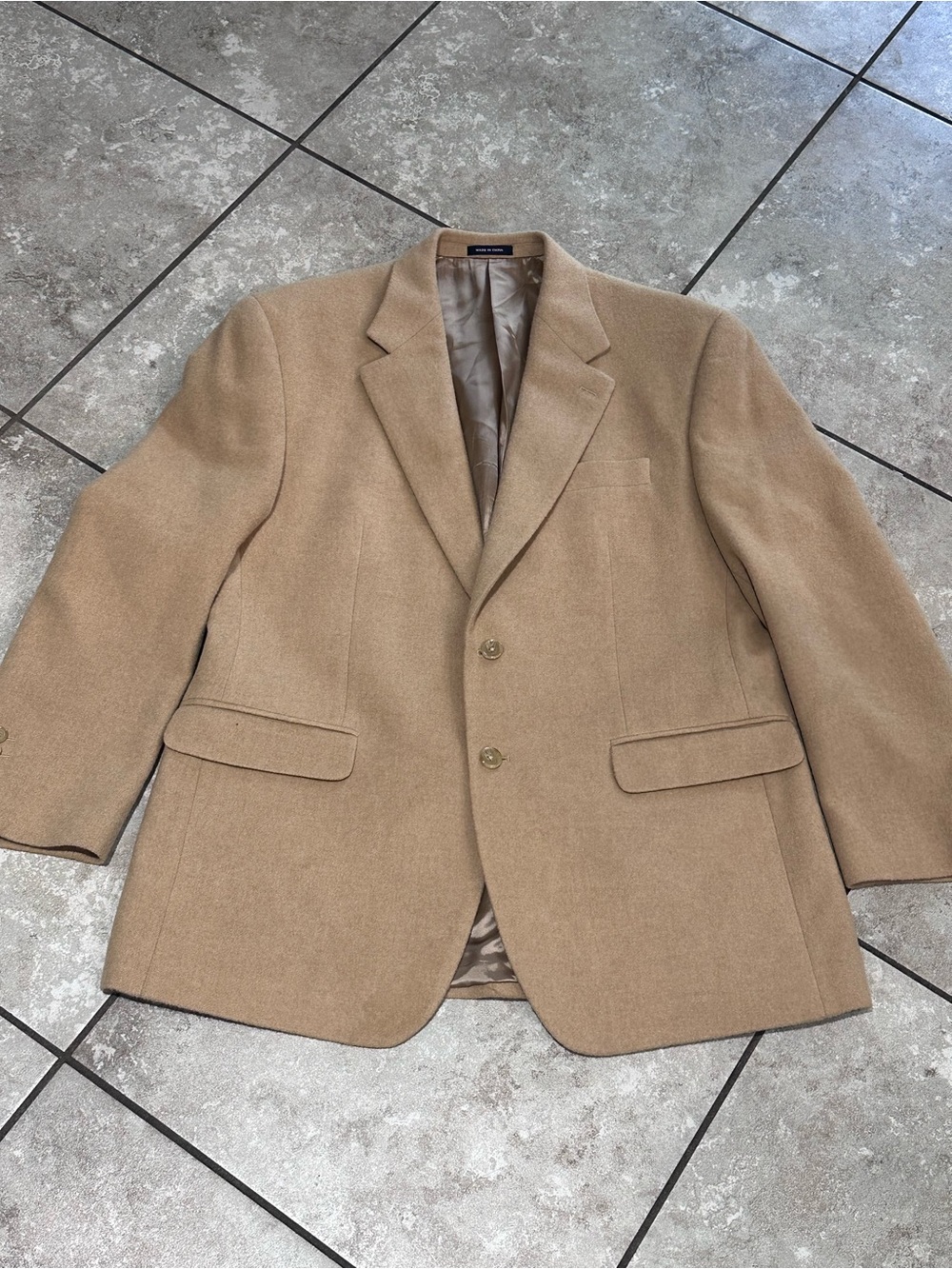 Ralph Lauren Loro Piana Black Label Camel Hair Sports Coat Jacket 42 R vintage